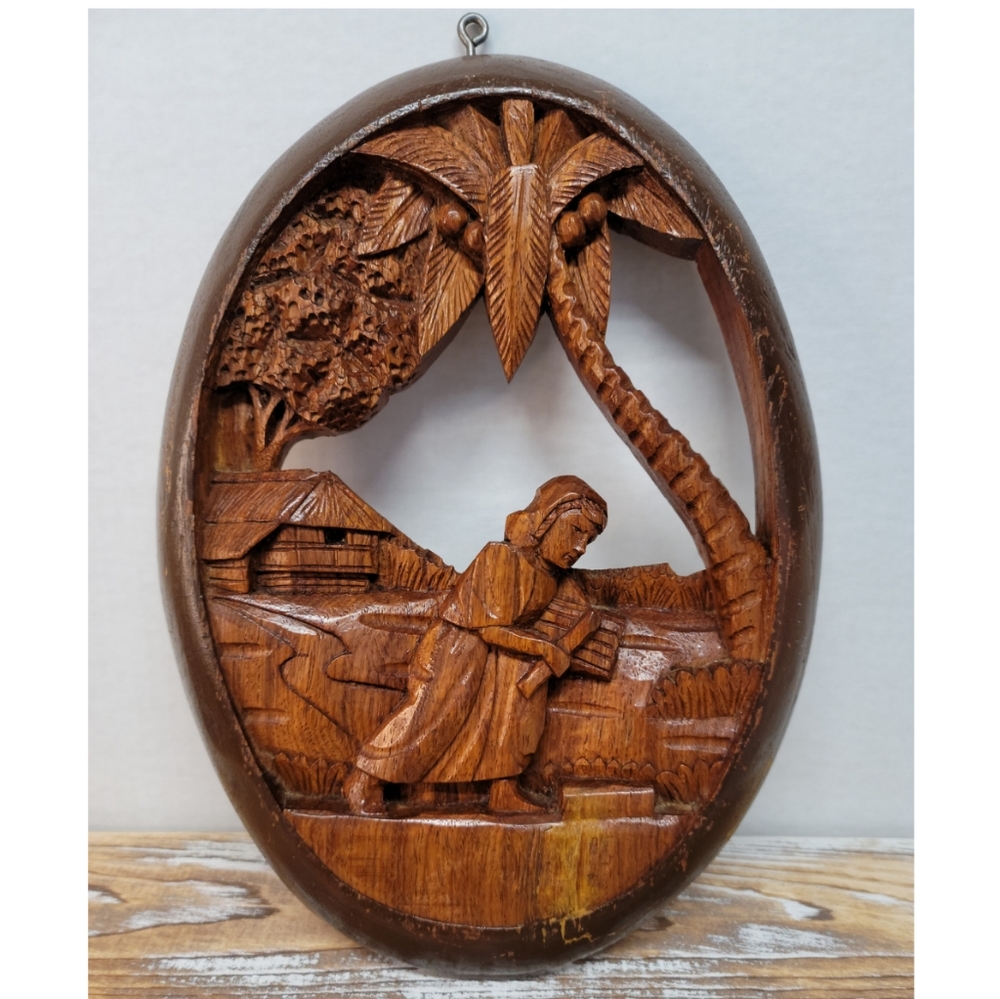 Vintage Handcarved Wall Art